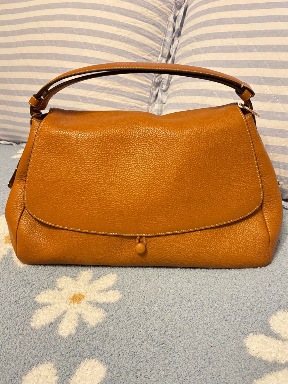 Vera Bradley Rothvale Shoulder Bag in Roasted Pecan in Leather